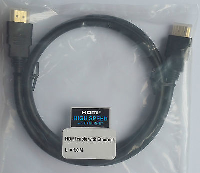 Premium Hdmi To Hdmi Cable Lead Ethernet For Hdtv Ps3 3d Xbox