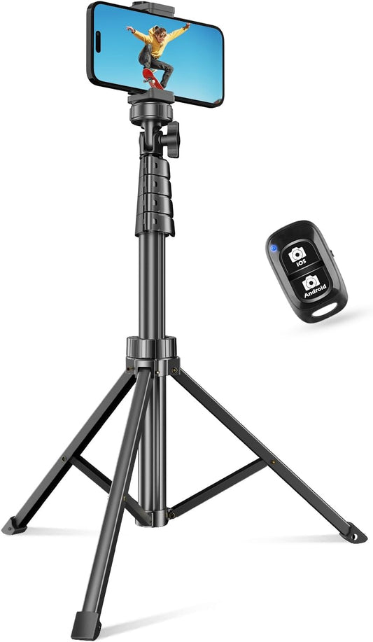 SENSYNE 62" Phone Tripod & Selfie Stick with Wireless Remote