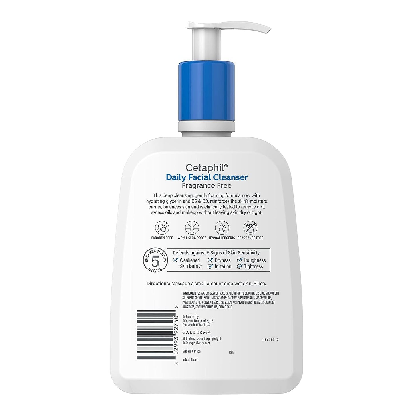 Cetaphil Face Wash, Daily Facial Cleanser for Sensitive, Combination to Oily Skin