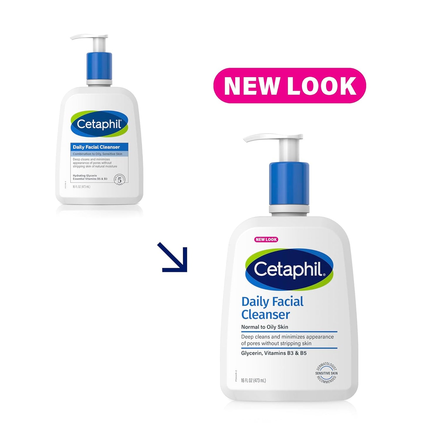 Cetaphil Face Wash, Daily Facial Cleanser for Sensitive, Combination to Oily Skin