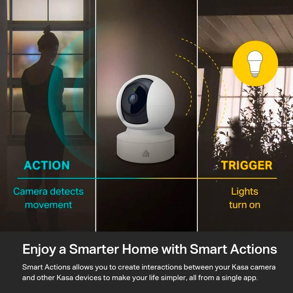 Kasa Indoor Pan/Tilt Smart Security Camera, 1080p HD 2.4GHz with Night Vision