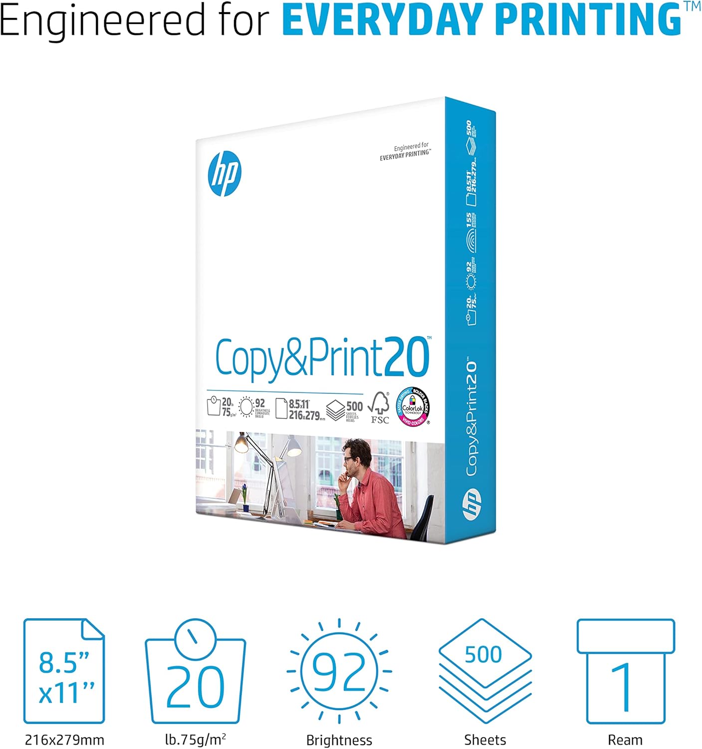 HP 8.5 x 11 Printer Copier Paper