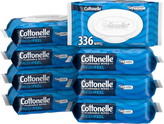 Cottonelle Fresh Feel Flushable Adult Wet Wipes