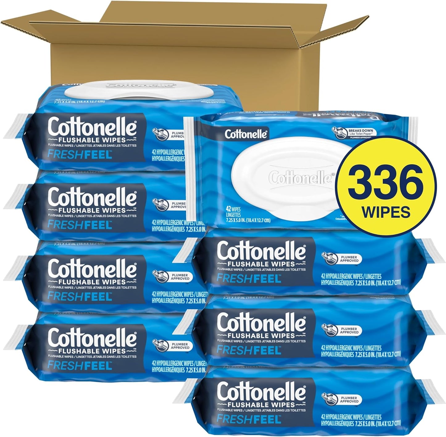 Cottonelle Fresh Feel Flushable Adult Wet Wipes