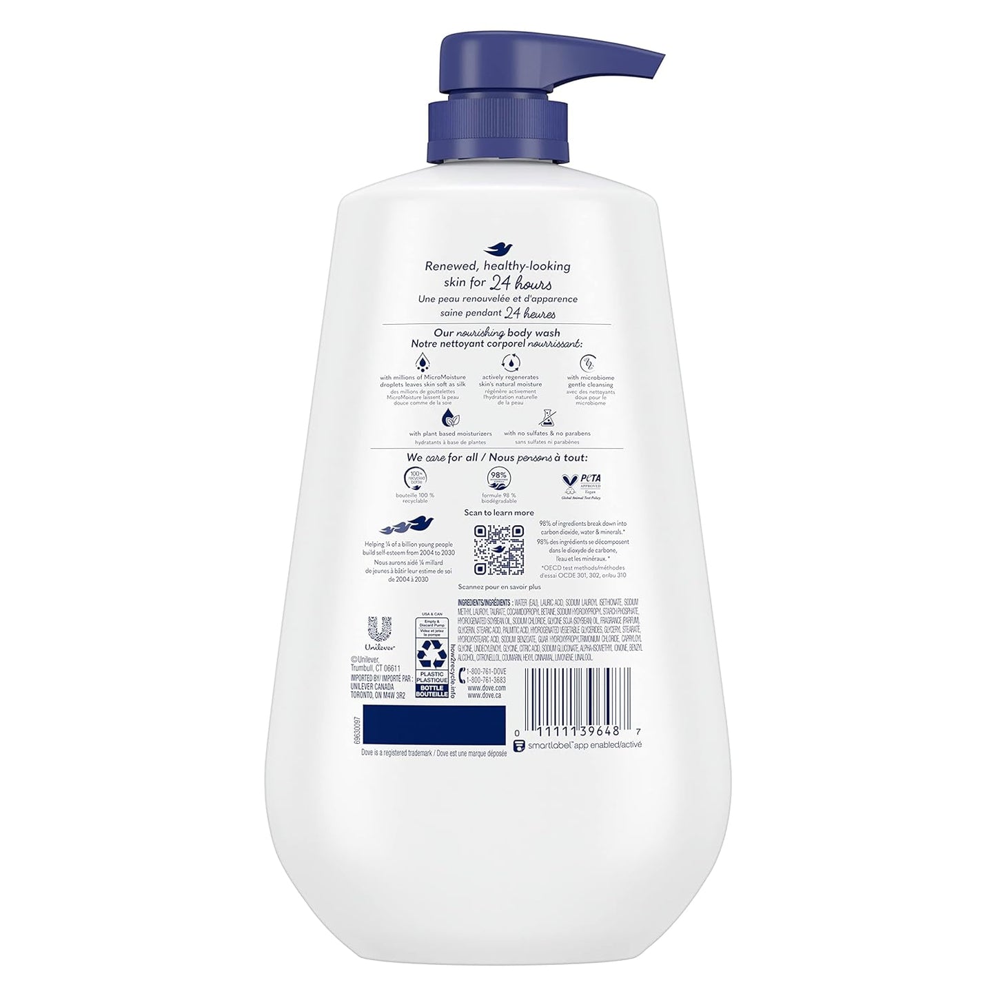 Dove Body Wash with Pump Deep Moisture For Dry Skin