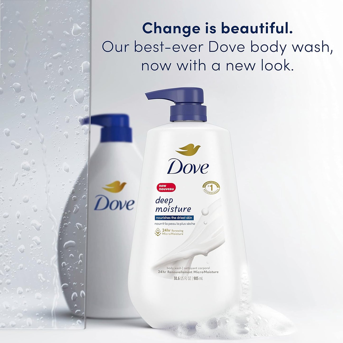 Dove Body Wash with Pump Deep Moisture For Dry Skin