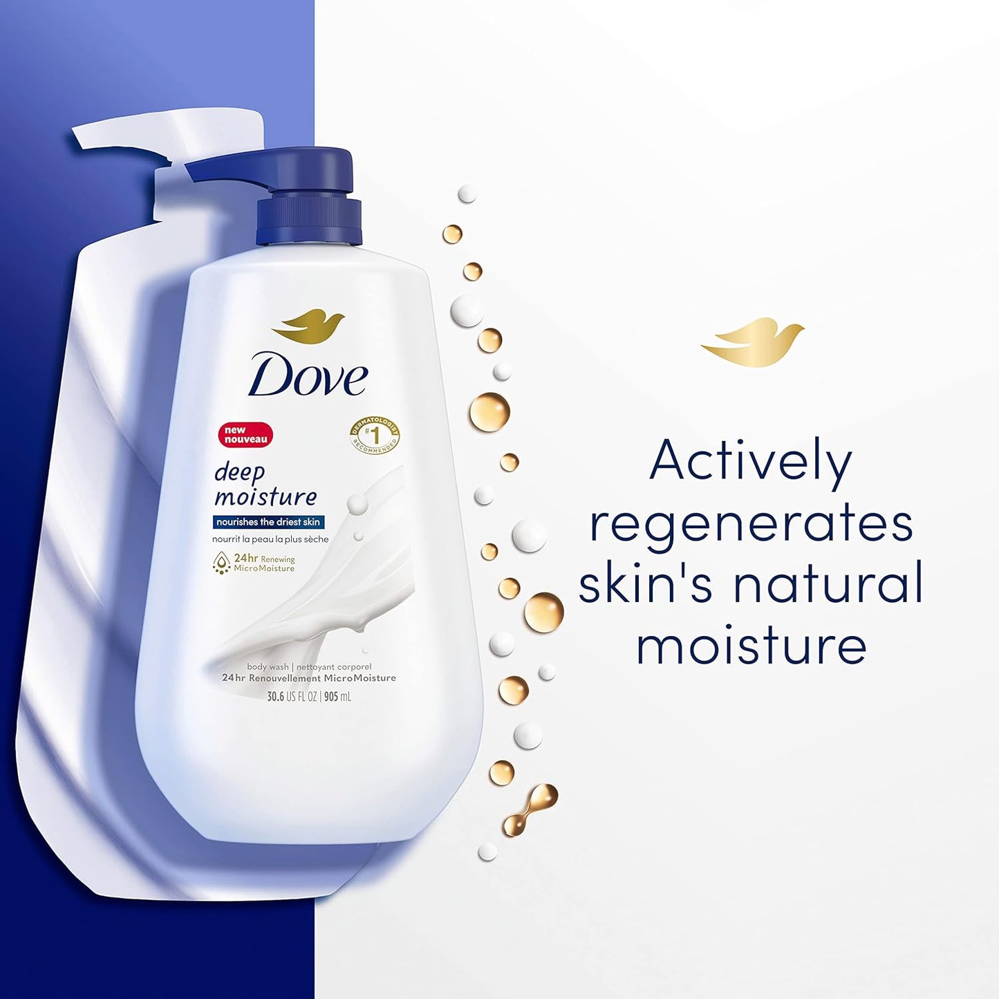 Dove Body Wash with Pump Deep Moisture For Dry Skin